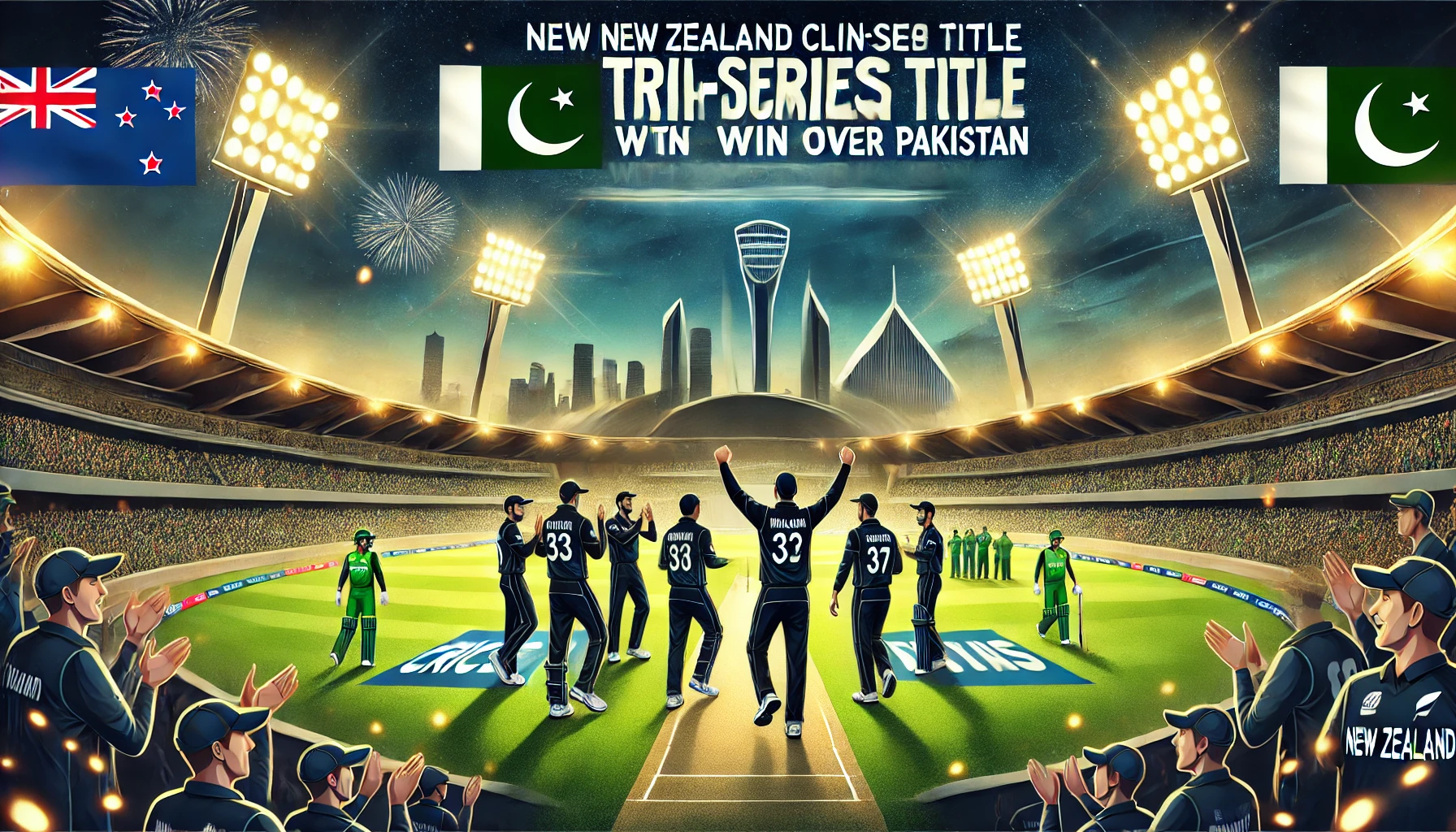 “New Zealand Clinch Tri-Series Title with Dominant Win Over Pakistan: Key Takeaways from the Karachi Final”